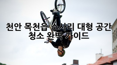 천안 목천읍 소사리 대형 공간 청소 완벽 가이드